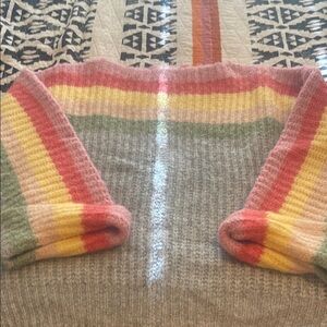 Colorful Striped Women's Sweater